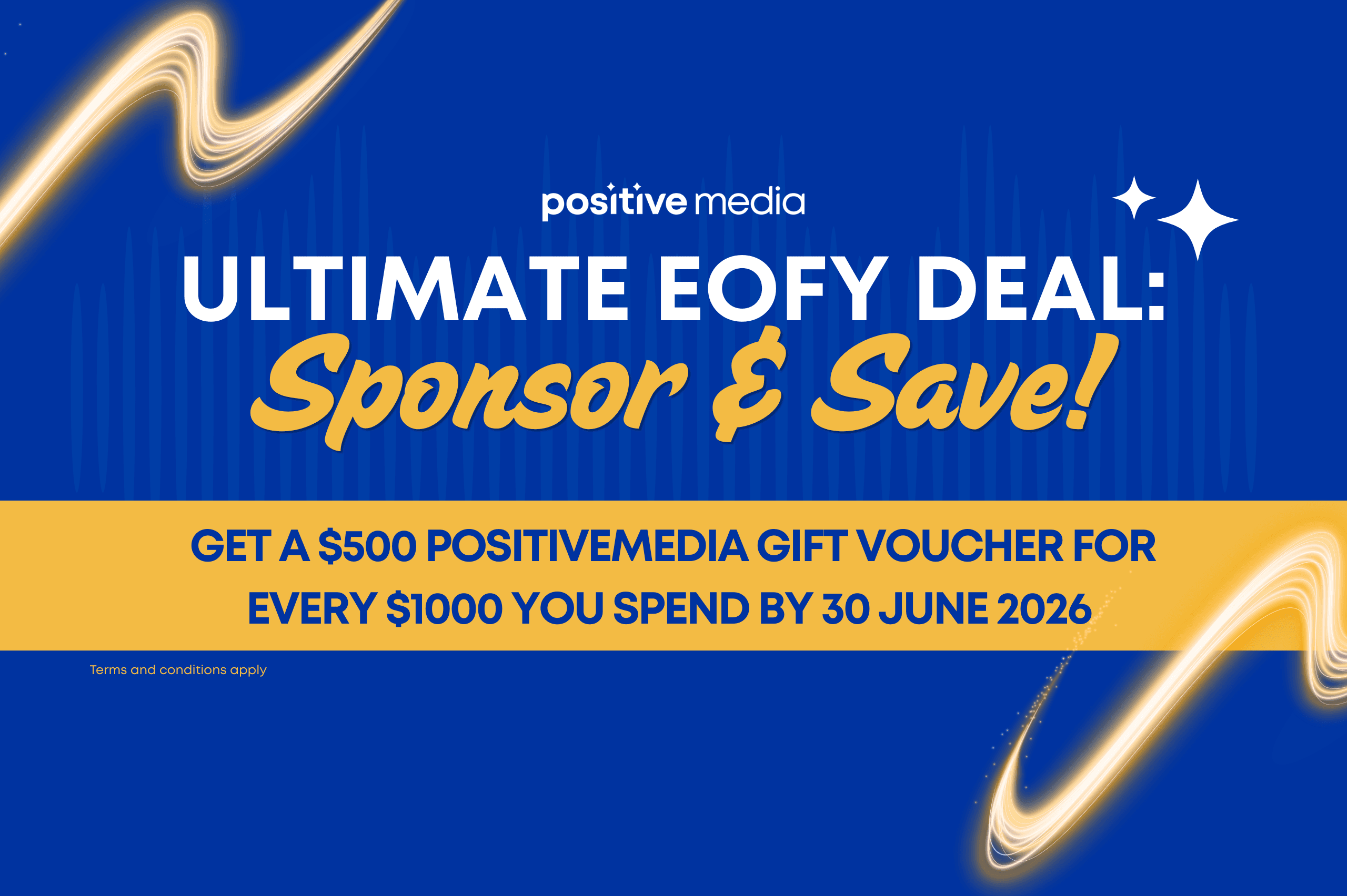 Ultimate EOFY Deal: Sponsor and Save!